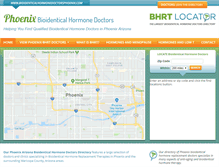 Tablet Screenshot of bioidenticalhormonedoctorsphoenix.com